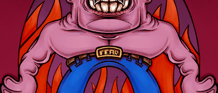 Fear digital illustration.