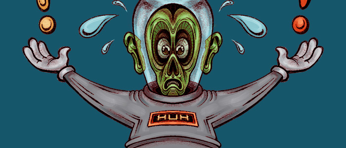 Huh digital illustration.