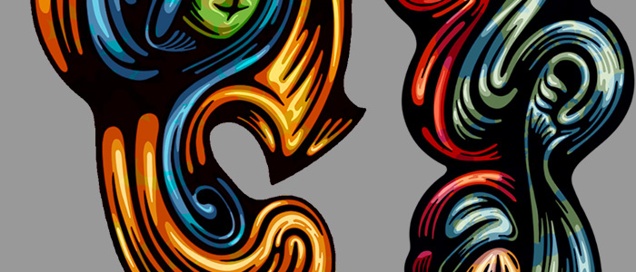 Noneuclid0006 digital illustration.