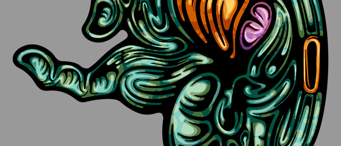 Noneuclid0008 digital illustration.