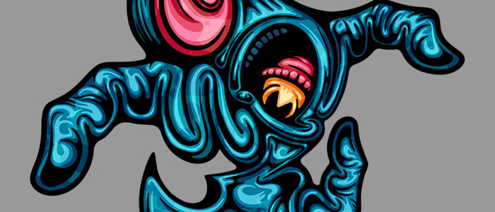 Noneuclid0009 digital illustration.